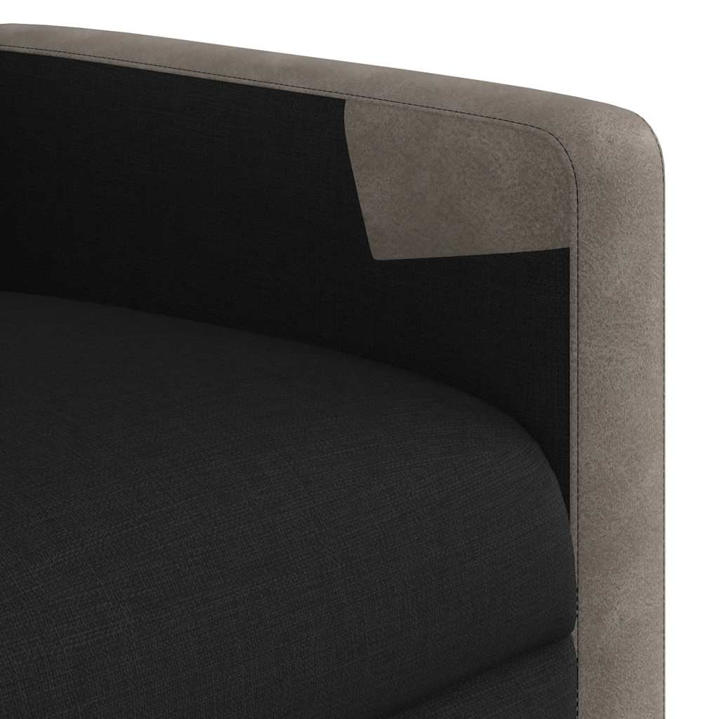 vidaXL Relaxsessel mit Aufstehhilfe Schwarz Stoff