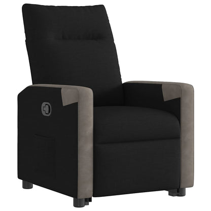 vidaXL Relaxsessel mit Aufstehhilfe Schwarz Stoff