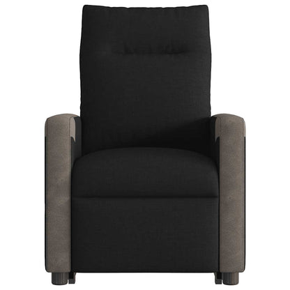 vidaXL Relaxsessel mit Aufstehhilfe Schwarz Stoff