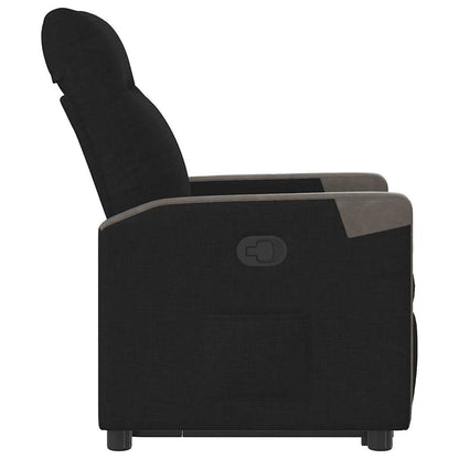 vidaXL Relaxsessel mit Aufstehhilfe Schwarz Stoff