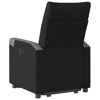 vidaXL Relaxsessel mit Aufstehhilfe Schwarz Stoff