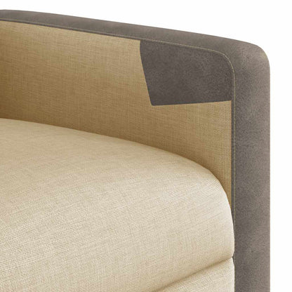 vidaXL Relaxsessel mit Aufstehhilfe Creme Stoff