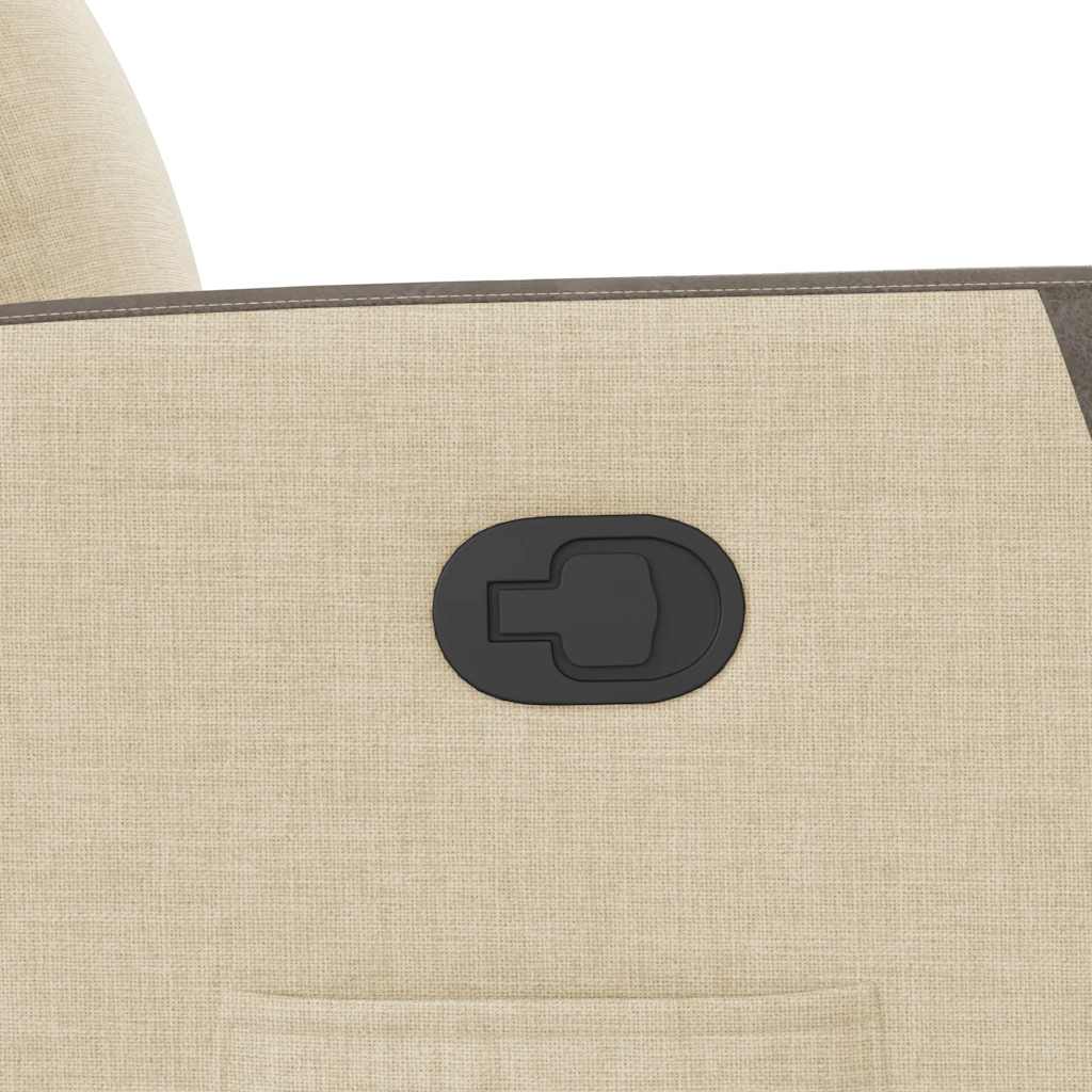 vidaXL Relaxsessel mit Aufstehhilfe Creme Stoff