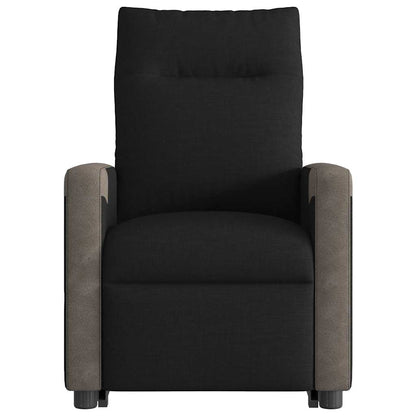 vidaXL Massagesessel mit Aufstehhilfe Schwarz Stoff