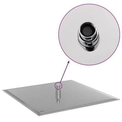 Regenbrause Edelstahl 304 40x40 cm Quadrat