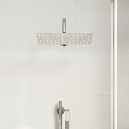vidaXL Regenbrause Edelstahl 304 30x20 cm Rechteckig