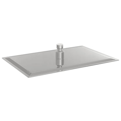 vidaXL Regenbrause Edelstahl 304 30x20 cm Rechteckig