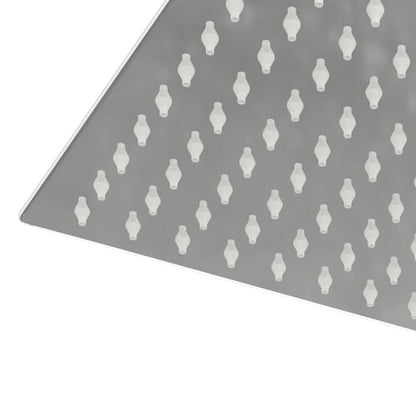 vidaXL Regenbrause Edelstahl 304 30x20 cm Rechteckig