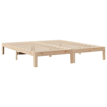 vidaXL Lit familial sans matelas 270x200 cm Bois de pin massif