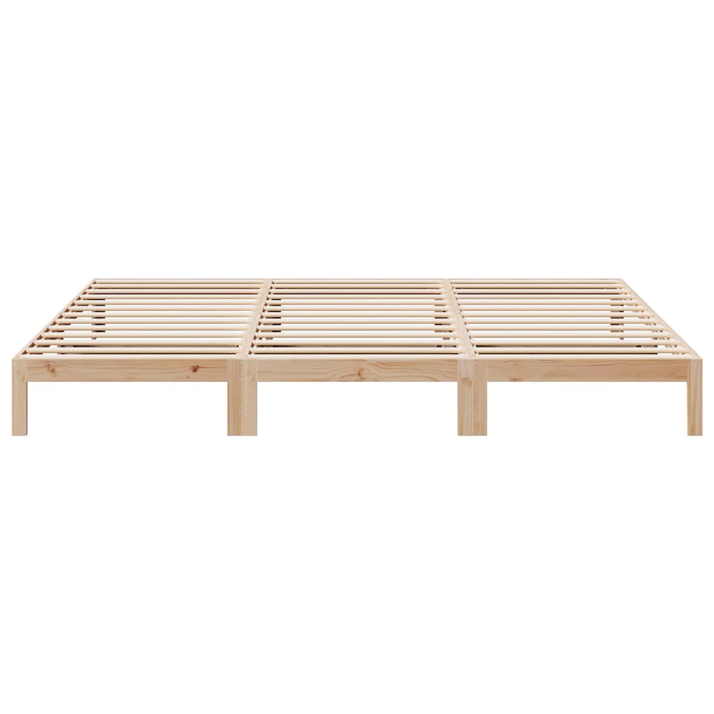 vidaXL Lit familial sans matelas 270x200 cm Bois de pin massif