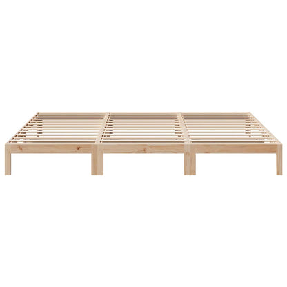 vidaXL Lit familial sans matelas 270x200 cm Bois de pin massif