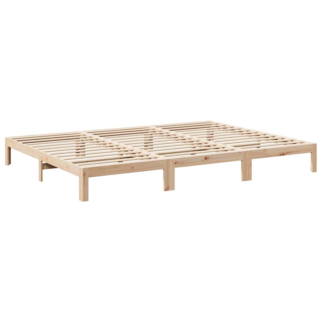 vidaXL Lit familial sans matelas 270x200 cm Bois de pin massif