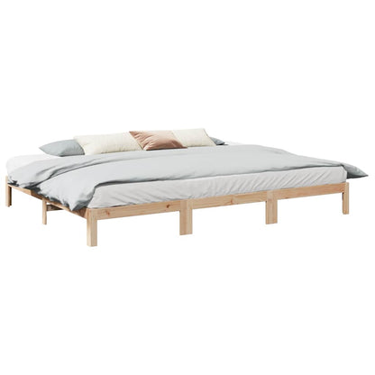 vidaXL Lit familial sans matelas 270x200 cm Bois de pin massif
