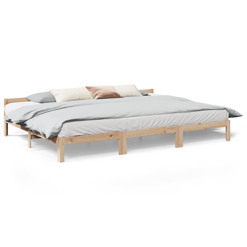 vidaXL Familienbett ohne Matratze 240x200 cm Massivholz Kiefer