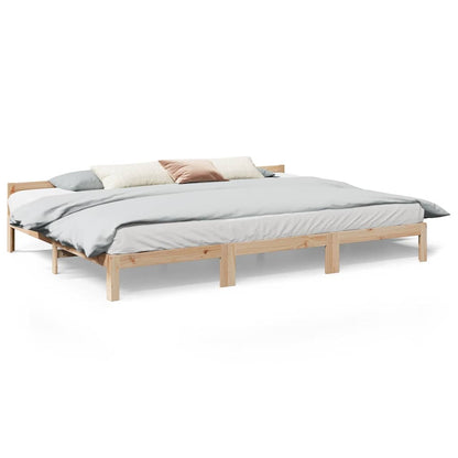 vidaXL Familienbett ohne Matratze 240x200 cm Massivholz Kiefer