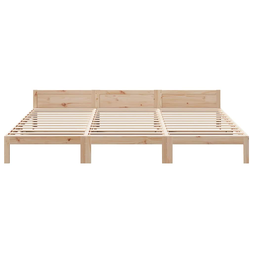 vidaXL Familienbett ohne Matratze 240x200 cm Massivholz Kiefer