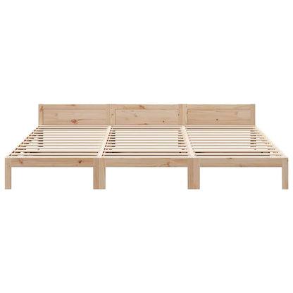 vidaXL Familienbett ohne Matratze 240x200 cm Massivholz Kiefer