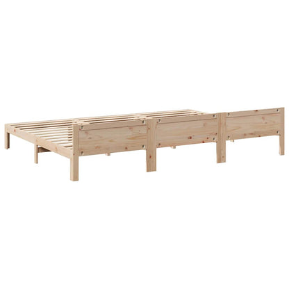 vidaXL Familienbett ohne Matratze 240x200 cm Massivholz Kiefer