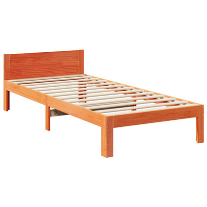 vidaXL Familienbett ohne Matratze Wachsbraun 240x200 cm Massivholz