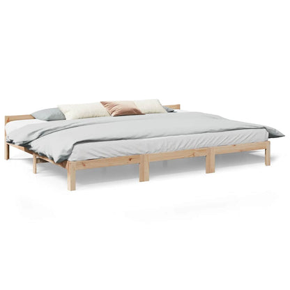 vidaXL Familienbett ohne Matratze 270x200 cm Massivholz Kiefer