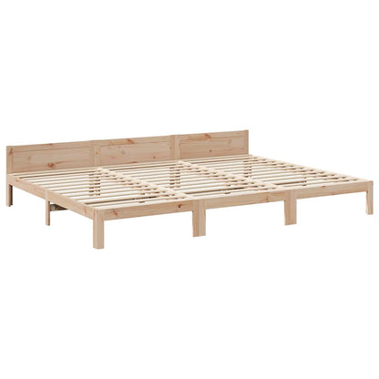 vidaXL Familienbett ohne Matratze 270x200 cm Massivholz Kiefer