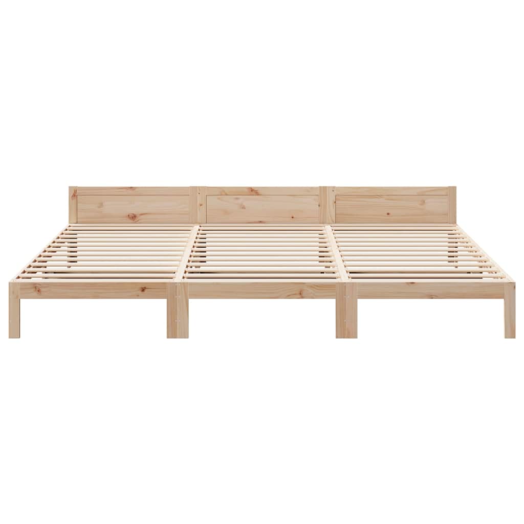 vidaXL Familienbett ohne Matratze 270x200 cm Massivholz Kiefer