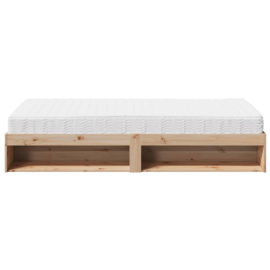 vidaXL Tagesbett mit Matratze 100x200 cm Massivholz Kiefer