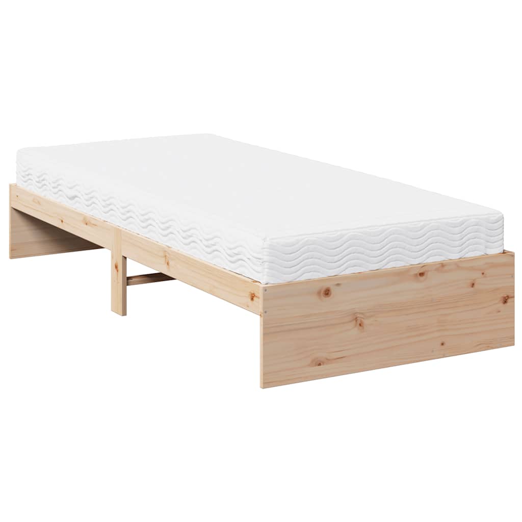vidaXL Tagesbett mit Matratze 100x200 cm Massivholz Kiefer