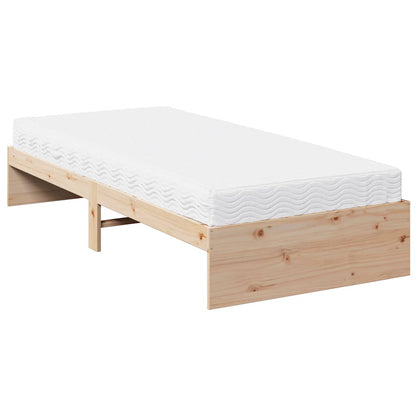 vidaXL Tagesbett mit Matratze 100x200 cm Massivholz Kiefer