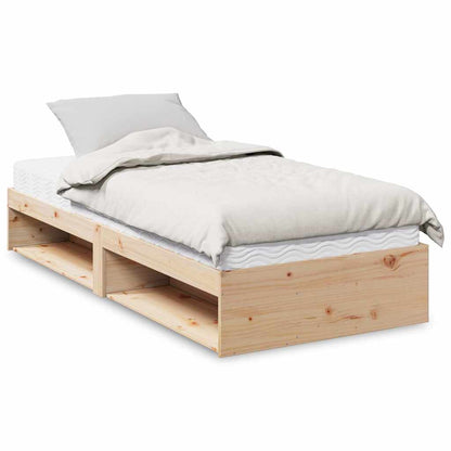 vidaXL Tagesbett mit Matratze 100x200 cm Massivholz Kiefer