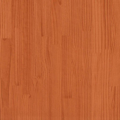 vidaXL Tagesbett mit Matratze Wachsbraun 100x200 cm Massivholz Kiefer