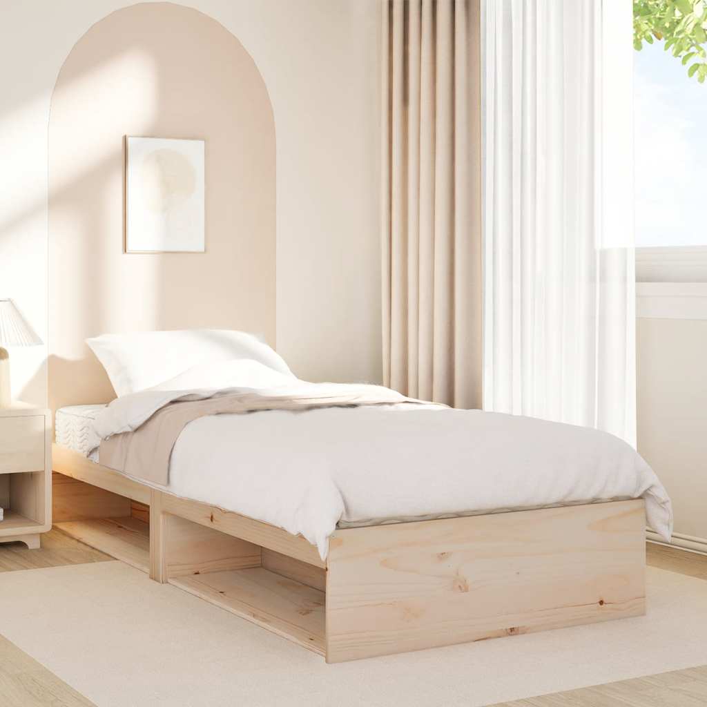 vidaXL Tagesbett mit Matratze 90x190 cm Massivholz Kiefer