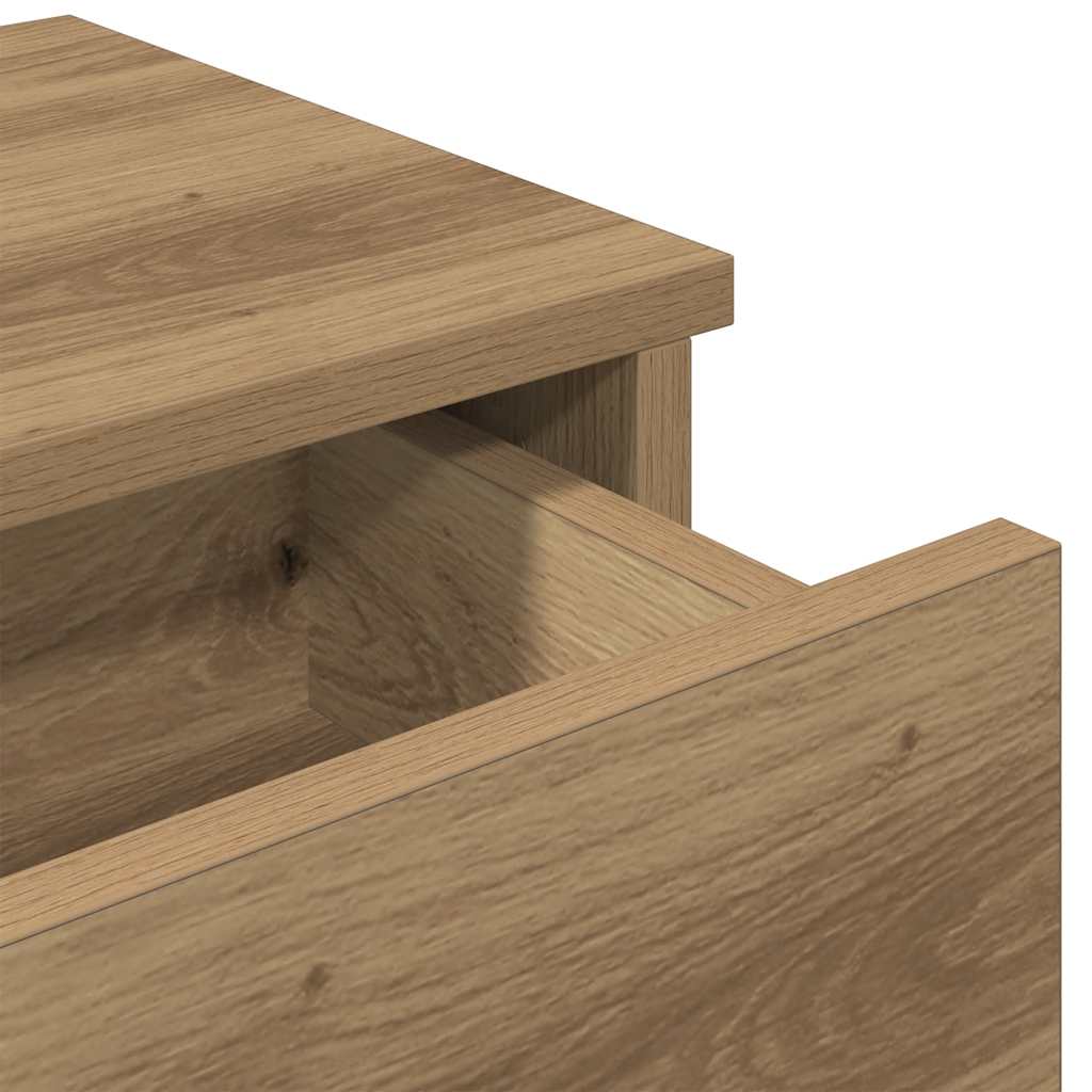 vidaXL Étagère murale avec tiroirs Chêne artisanal 60x28x15 cm Bois d'ingénierie