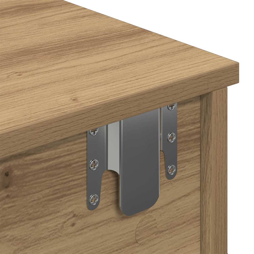 vidaXL Étagère murale avec tiroirs Chêne artisanal 60x28x15 cm Bois d'ingénierie
