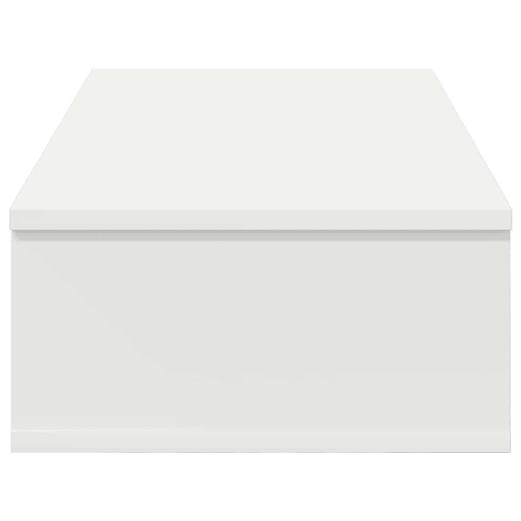 Wandregal mit Schubladen Weiß 80x34x17 cm Holzwerkstoff