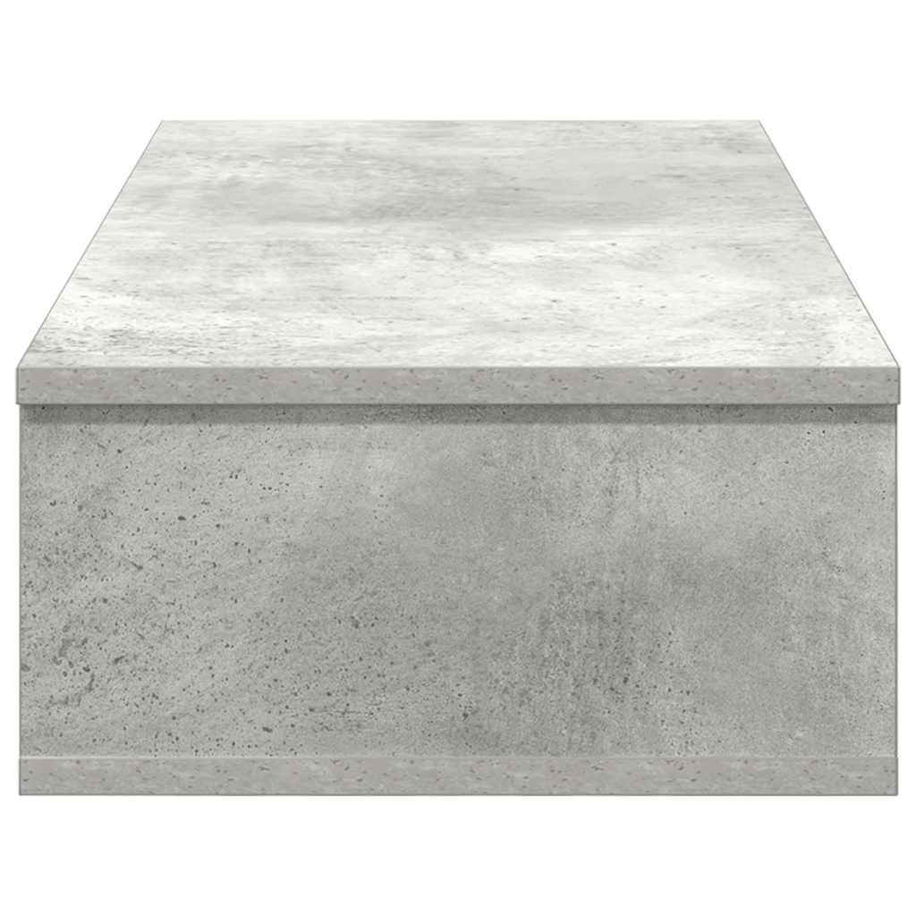 vidaXL Wandregal mit Schubladen Betongrau 80x31x17 cm Holzwerkstoff