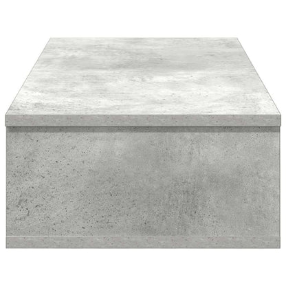 vidaXL Wandregal mit Schubladen Betongrau 80x31x17 cm Holzwerkstoff