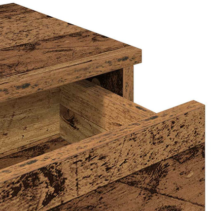 vidaXL Étagère murale avec tiroirs aspect bois recyclé 80x31x17 cm Bois d'ingénierie