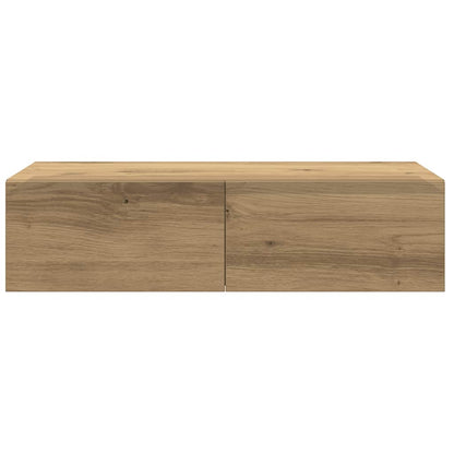 vidaXL Wandregal mit Schubladen Artisan-Eiche 60x26,5x15 cm