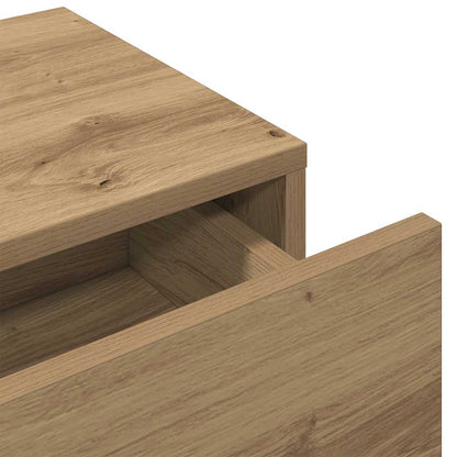 vidaXL Wandregal mit Schubladen Artisan-Eiche 60x26,5x15 cm