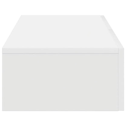 vidaXL Étagère murale avec tiroirs Blanc 80x33x17 cm Bois d'ingénierie