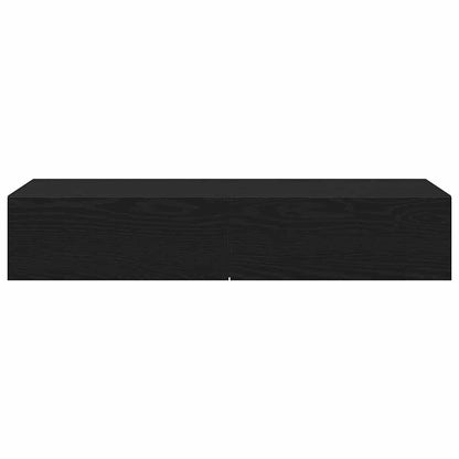 vidaXL Étagère murale avec tiroirs Noir 100x36x19 cm Bois d'ingénierie