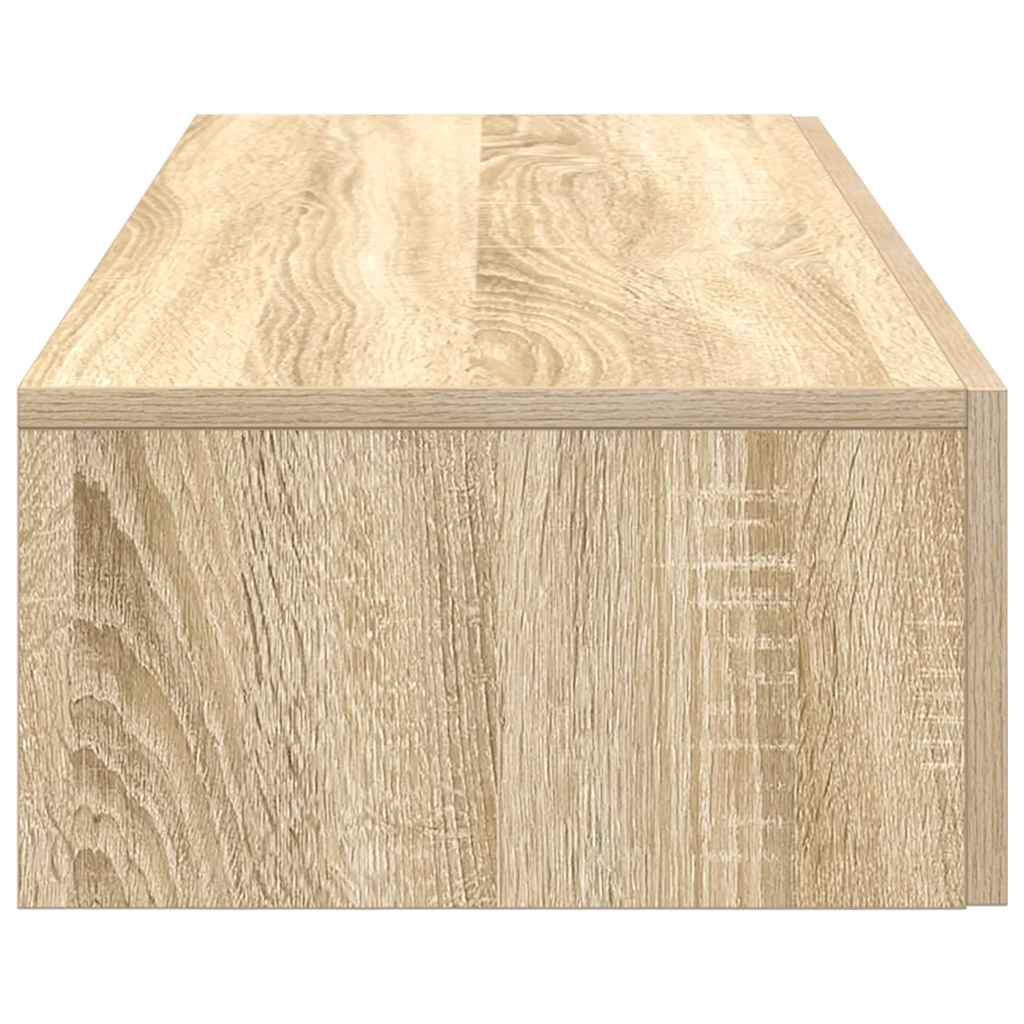 vidaXL Wandregal mit Schubladen Sonoma-Eiche 100x36x19cm Holzwerkstoff