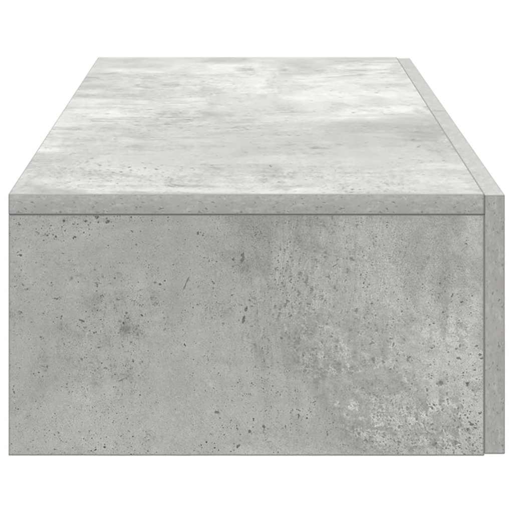 vidaXL Étagère murale avec tiroirs gris béton 100x36x19 cm Bois d'ingénierie