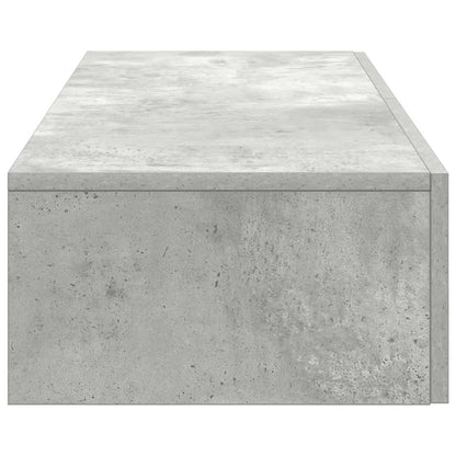 vidaXL Étagère murale avec tiroirs gris béton 100x36x19 cm Bois d'ingénierie