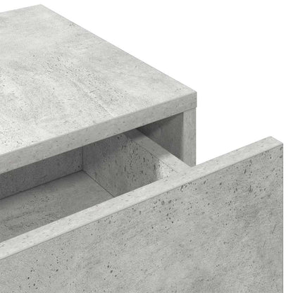 vidaXL Étagère murale avec tiroirs gris béton 100x36x19 cm Bois d'ingénierie