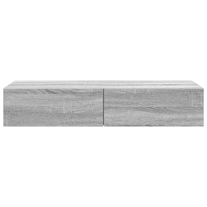 vidaXL Étagère murale avec tiroirs gris sonoma 100x36x19 cm bois d'ingénierie