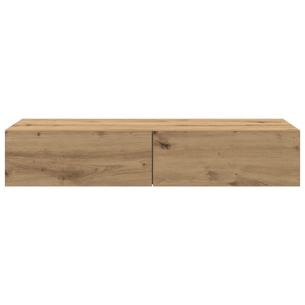 vidaXL Étagère murale avec tiroirs Chêne artisan 100x36x19 cm