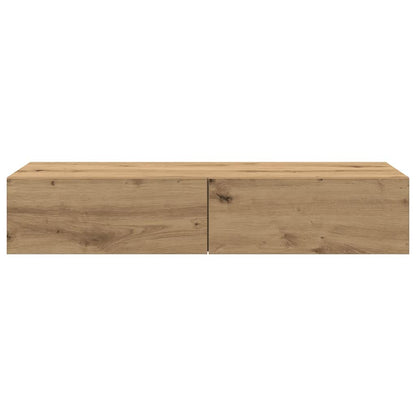 vidaXL Étagère murale avec tiroirs Chêne artisan 100x36x19 cm