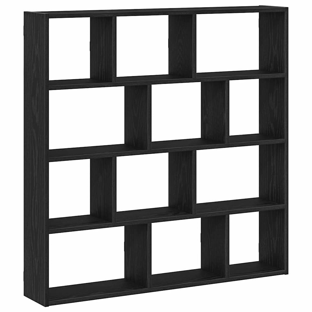 vidaXL Würfelregal 12 Fächer Schwarz Holzwerkstoff